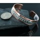 Handmade Certified Authentic Navajo Pure .925 and Copper Native American Bracelet 12713