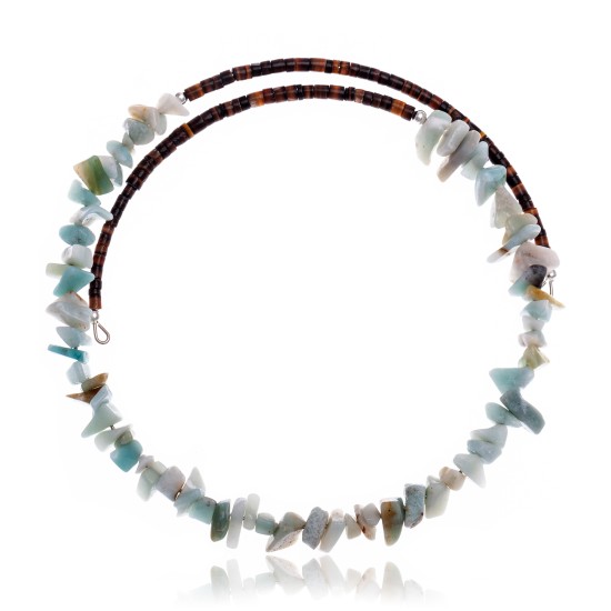 Agate Certified Authentic Navajo Native American Adjustable Choker Wrap Necklace 25563