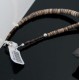 Certified Authentic Navajo .925 Sterling Silver Natural Turquoise Graduated Heishi Native American Necklace 390614969463