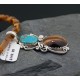 Certified Authentic Navajo .925 Sterling Silver Natural Turquoise and Tigers Eye Native American Necklace 390609530016