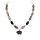 Bear Certified Authentic Navajo .925 Sterling Silver Natural Black Onyx Charoite and Snowflake Obsidian Native American Necklace 15632-41 Bear Certified Authentic Navajo .925 Sterling Silver Natural Black Onyx Charoite and Snowflake Obsidian Native American Necklace 15632-41