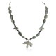 Bear Certified Authentic Navajo .925 Sterling Silver Natural Turquoise Green Jasper Hematite Agate Native American Necklace 17045 Bear Certified Authentic Navajo .925 Sterling Silver Natural Turquoise Green Jasper Hematite Agate Native American Necklace 17045