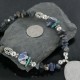 Bear Fetish $290 Certified Authentic Navajo .925 Sterling Silver Natural Lapis Agate Turquoise Native American Necklace 18108-37