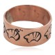 Bear Handmade Certified Authentic Navajo Native American Pure Copper Ring 17092-1