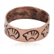 Bear Handmade Certified Authentic Navajo Native American Pure Copper Ring Size 8 17092-12
