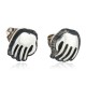 Bear Paw Handmade Certified Authentic Hopi .925 Sterling Silver Stud Native American Earrings 12854-2 All Products NB160208192124 12854-2 (by LomaSiiva)