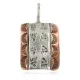 Bear Paw Handmade Certified Authentic Navajo Pure .925 Sterling Silver Native American Copper Pendant 94003-2 Bear Paw Handmade Certified Authentic Navajo Pure .925 Sterling Silver Native American Copper Pendant 94003-2