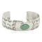 Bear Paw Handmade Navajo Nickel Certified Authentic Natural Turquoise Native American Bracelet 13034-4