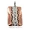 Bear Paw Navajo .925 Sterling Silver Handmade Certified Authentic Pure Copper Native American Pendant 17055-3