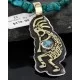 Big $670 12kt Gold Filled and .925 Sterling Silver Handmade KOKOPELI Certified Authentic Navajo Turquoise Native American Necklace 370976506626 Big $670 12kt Gold Filled and .925 Sterling Silver Handmade KOKOPELI Certified Authentic Navajo Turquoise Native American Necklace 370976506626