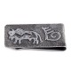 Buffalo .925 Sterling Silver Ray Begay Certified Authentic Handmade Navajo Native American Money Clip  13194-19