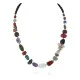 Butterfly Certified Authentic Navajo .925 Sterling Silver Natural Multicolor Stones Native American Necklace 15778-00 Butterfly Certified Authentic Navajo .925 Sterling Silver Natural Multicolor Stones Native American Necklace 15778-00