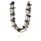 Carved Animal Fetish Certified Authentic 5 Strand Navajo .925 Sterling Silver Turquoise Native American Large Necklace 15992