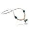Carved BEAR Fetish Certified Authentic Navajo .925 Sterling Silver Graduated Melon Shell and Turquoise Native American Necklace 390619444165
