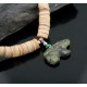 Carved BEAR Fetish Certified Authentic Navajo .925 Sterling Silver Graduated Melon Shell and Turquoise Native American Necklace 390619444165 Carved BEAR Fetish Certified Authentic Navajo .925 Sterling Silver Graduated Melon Shell and Turquoise Native American Necklace 390619444165