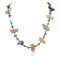 Carved Fetish $250 Large Certified Authentic Navajo .925 Sterling Silver Natural Turquoise Multicolor Stones Native American Necklace 25269