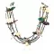 Carved Fetish $500 Large Certified Authentic 5 Strand Navajo .925 Sterling Silver Turquoise Multicolor Stones Native American Necklace 15992-4