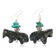 Carved Fetish Horse .925 Sterling Silver Hooks Certified Authentic Navajo Natural Turquoise Jasper Native American Earrings 18268 All Products NB160430233653 18268 (by LomaSiiva)