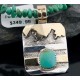 Certified Authentic 12kt Gold Filled and .925 Sterling Silver Handmade Mountain Turquoise Native American Necklace 370920436163