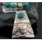 Certified Authentic 12kt Gold Filled and .925 Sterling Silver Handmade Mountain Turquoise Native American Necklace 390679498119