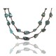 Certified Authentic 2 Strand Navajo .925 Sterling Silver and ST Turquoise Native American Necklace 15838-2 Certified Authentic 2 Strand Navajo .925 Sterling Silver and ST Turquoise Native American Necklace 15838-2