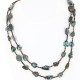 Certified Authentic 2 Strand Navajo .925 Sterling Silver and ST Turquoise Native American Necklace 15838-2 Certified Authentic 2 Strand Navajo .925 Sterling Silver and ST Turquoise Native American Necklace 15838-2
