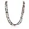Certified Authentic 2 Strand Navajo .925 Sterling Silver Natural Multicolor Stones Native American Necklace 16004