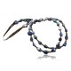 Certified Authentic 2 Strand Navajo .925 Sterling Silver Natural Turquoise and LAPIS Native American Necklace 370825592411 Certified Authentic 2 Strand Navajo .925 Sterling Silver Natural Turquoise and LAPIS Native American Necklace 370825592411