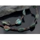 Certified Authentic 2 Strand Navajo .925 Sterling Silver Natural Turquoise Native American Necklace 15649-10