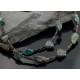 Certified Authentic 2 Strand Navajo .925 Sterling Silver Natural Turquoise Native American Necklace 750105-30