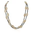 Certified Authentic 2 Strand Navajo .925 Sterling Silver Natural Turquoise Smokey Quartz Native American Necklace 16052