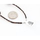 Certified Authentic 2 Strand Navajo .925 Sterling Silver Turquoise and Jasper Native American Necklace 15554-1