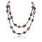 Certified Authentic 2 Strand Navajo .925 Sterling Silver Turquoise and Jasper Native American Necklace 15554-1