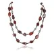 Certified Authentic 2 Strand Navajo .925 Sterling Silver Turquoise and Jasper Native American Necklace 15554-1 Certified Authentic 2 Strand Navajo .925 Sterling Silver Turquoise and Jasper Native American Necklace 15554-1