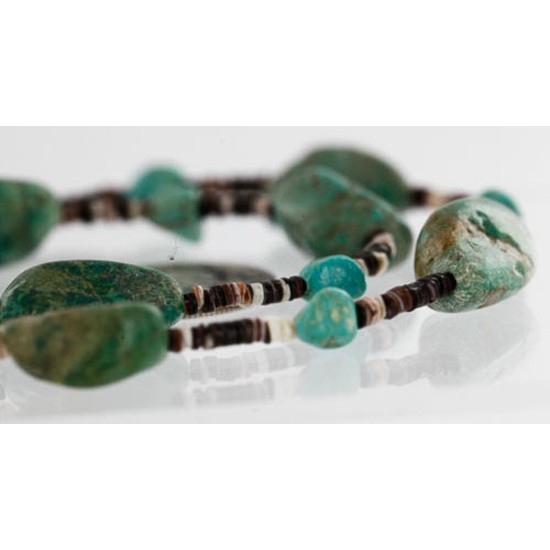 Certified Authentic 2 Strand Navajo .925 Sterling Silver Turquoise Native American Necklace 371068530011 Certified Authentic 2 Strand Navajo .925 Sterling Silver Turquoise Native American Necklace 371068530011