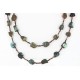 Certified Authentic 2 Strand Navajo .925 Sterling Silver Turquoise Native American Necklace 390754340347