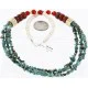 Certified Authentic 3 Strand Navajo .925 Sterling Silver 12kt Gold Filled Turquoise Native American Necklace 371054109786 Certified Authentic 3 Strand Navajo .925 Sterling Silver 12kt Gold Filled Turquoise Native American Necklace 371054109786