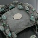 Certified Authentic 3 Strand Navajo .925 Sterling Silver and Turquoise Native American Necklace 370953594665