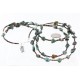 Certified Authentic 3 Strand Navajo .925 Sterling Silver and Turquoise Native American Necklace 371062050272