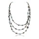 Certified Authentic 3 Strand Navajo .925 Sterling Silver and Turquoise Native American Necklace 371062050272