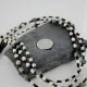 Certified Authentic 3 Strand Navajo .925 Sterling Silver and WHITE Turquoise Native American Necklace 390717736848