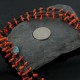 Certified Authentic 3 Strand Navajo .925 Sterling Silver BLUE MOON Turquoise and Coral Native American Necklace 370922700498 Certified Authentic 3 Strand Navajo .925 Sterling Silver BLUE MOON Turquoise and Coral Native American Necklace 370922700498