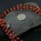 Certified Authentic 3 Strand Navajo .925 Sterling Silver BLUE MOON Turquoise and Coral Native American Necklace 370922700498 Certified Authentic 3 Strand Navajo .925 Sterling Silver BLUE MOON Turquoise and Coral Native American Necklace 370922700498