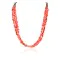 Certified Authentic 3 Strand Navajo .925 Sterling Silver Coral Native American Necklace 15942 Certified Authentic 3 Strand Navajo .925 Sterling Silver Coral Native American Necklace 15942