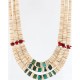 Certified Authentic 3 Strand Navajo .925 Sterling Silver Graduated Heishi and Coral Native American Necklace 371004302357