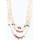 3 Strand Navajo .925 Sterling Silver Graduated Heishi and Coral Native American Necklace 390781366842 3 Strand Navajo .925 Sterling Silver Graduated Heishi and Coral Native American Necklace 390781366842