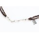 3 Strand Navajo .925 Sterling Silver Graduated Heishi and Coral Native American Necklace 390781366842 3 Strand Navajo .925 Sterling Silver Graduated Heishi and Coral Native American Necklace 390781366842