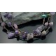 Certified Authentic 3 Strand Navajo .925 Sterling Silver Natural Turquoise and Amethyst Native American Necklace 390593289486