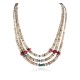 Certified Authentic 3 Strand Navajo .925 Sterling Silver Natural Turquoise Coral Graduated Heishi Native American Necklace 15931-1 Certified Authentic 3 Strand Navajo .925 Sterling Silver Natural Turquoise Coral Graduated Heishi Native American Necklace 15931-1