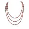 Certified Authentic 3 Strand Navajo .925 Sterling Silver Natural Turquoise Coral Native American Necklace 18110